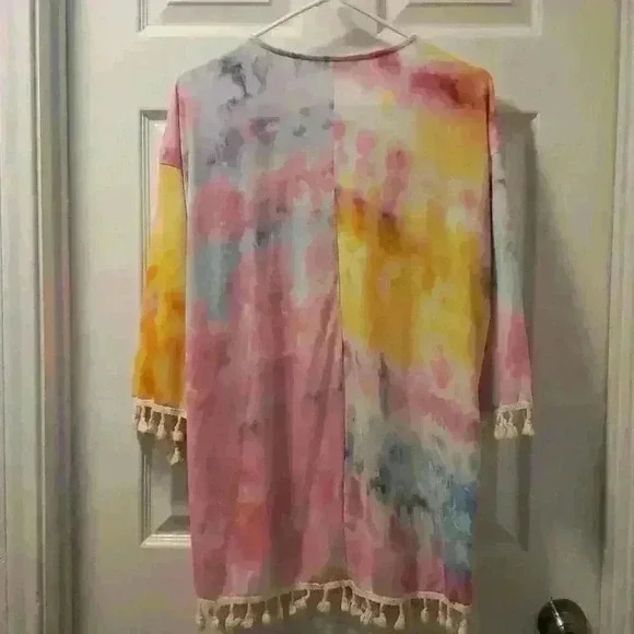 Tie dye cover up by Shein. Sz med. - Picture 2 of 3